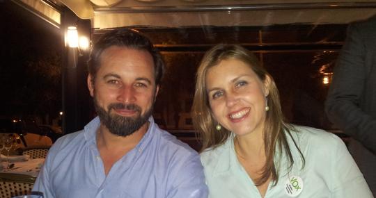 Santiago Abascal y Cristina Peláez