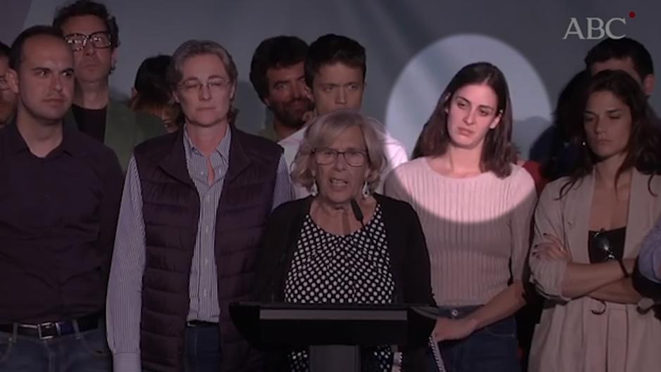 Rita Maestre, al borde de las lágrimas durante la despedida de Carmena