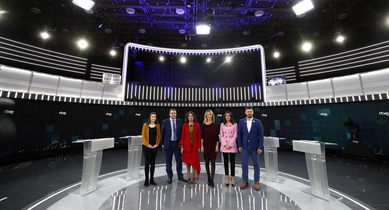 Debate celebrado en RTVE durante la campaña electoral del 28 de abril