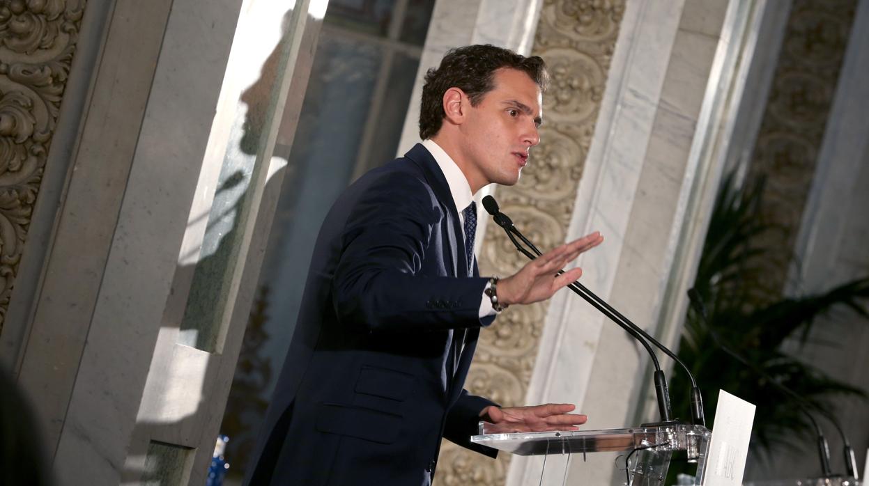 Albert Rivera durante su discurso en el Foro ABC