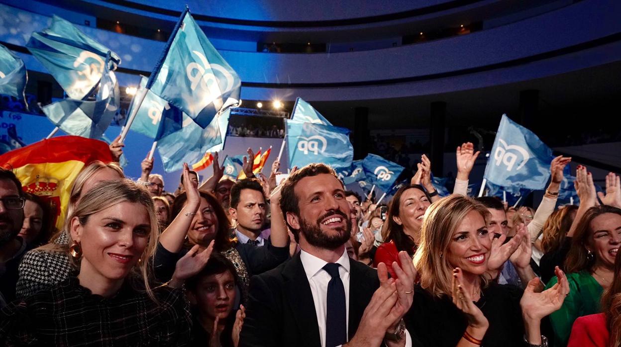 Pablo Casado, en el acto de inicio de campaña en Sevilla