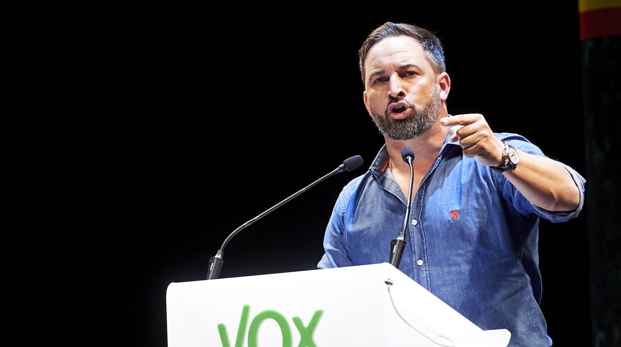 El presidente de Vox, Santiago Abascal