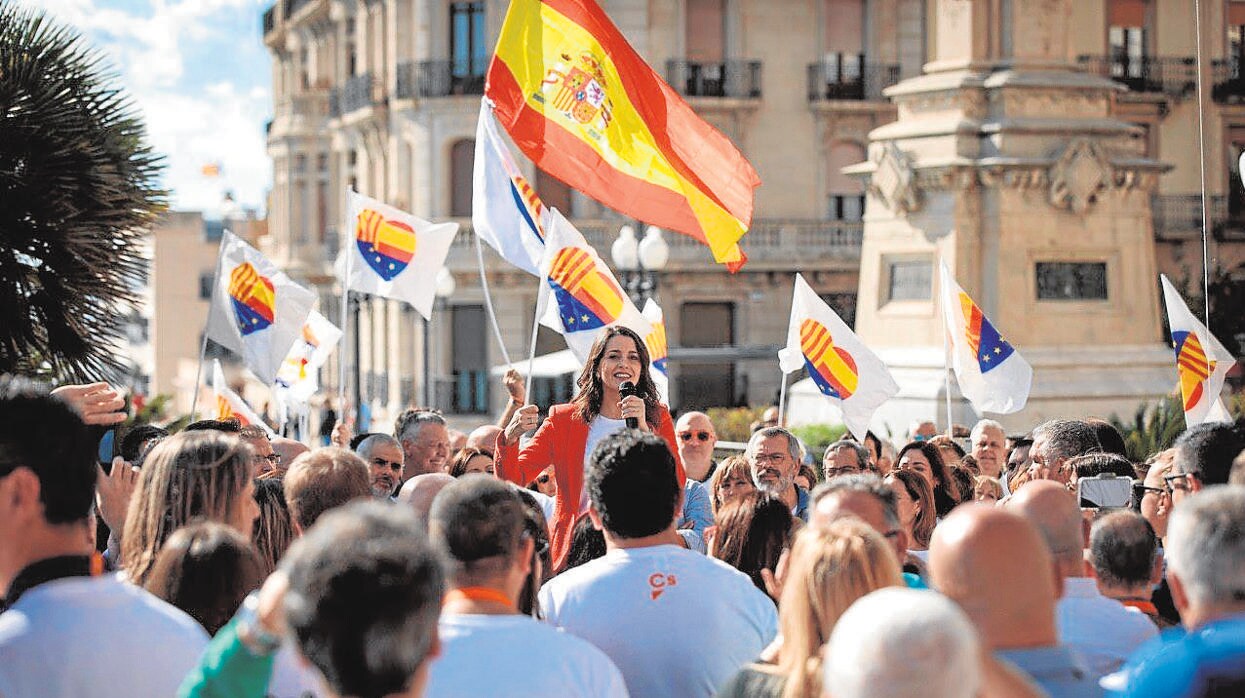 Inés Arrimadas, ayer en Tarragona