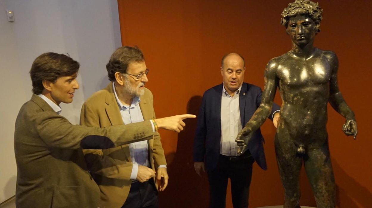 Mariano Rajoy, con Pablo Montesinos, en Antequera