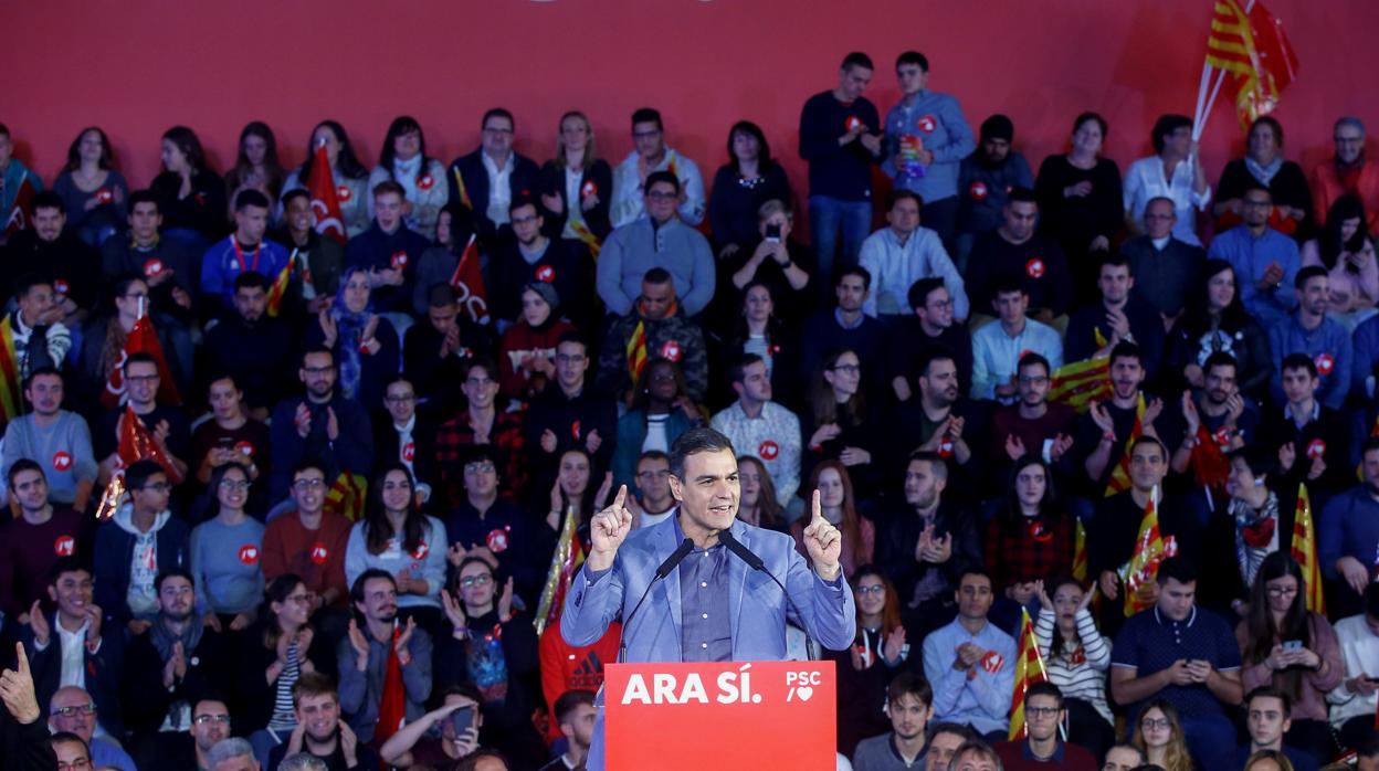 El presidente del Gobierno en funciones, Pedro Sánchez