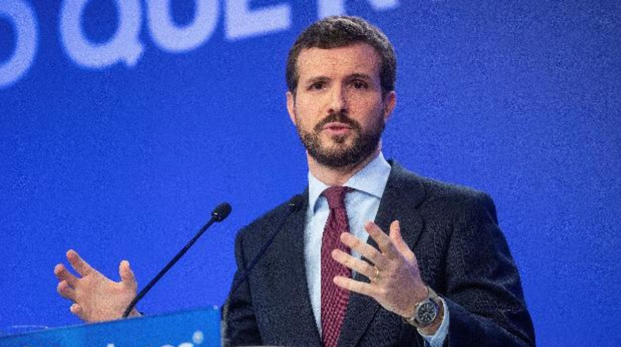 El presidente del PP, Pablo Casado, en una imagen de archivo