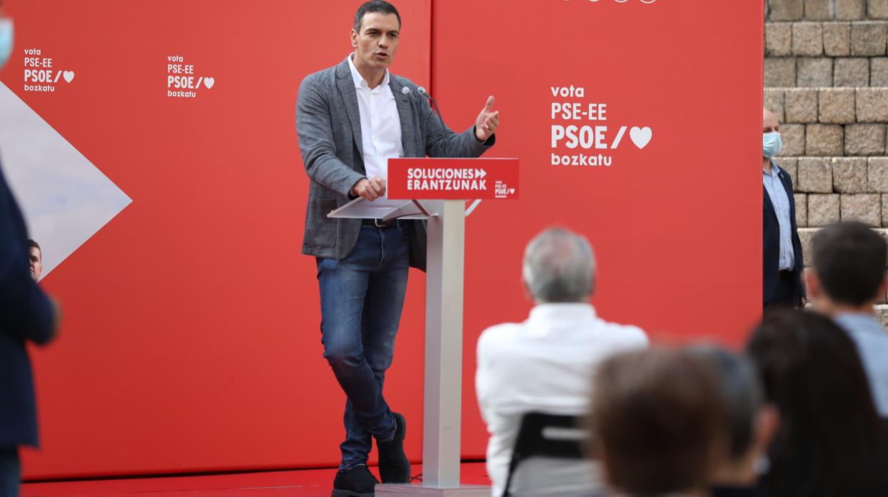 Pedro Sánchez, hoy en Vitoria