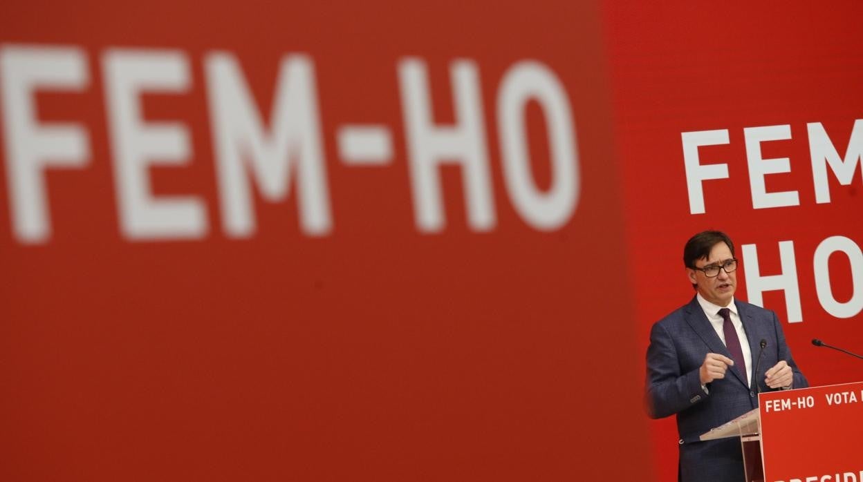 El candidato del PSC, Salvador Illa