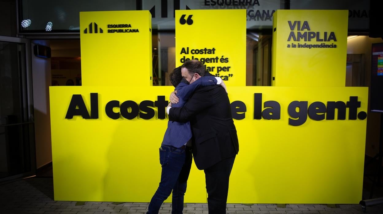 Pere Aragonès y Oriol Junqueras