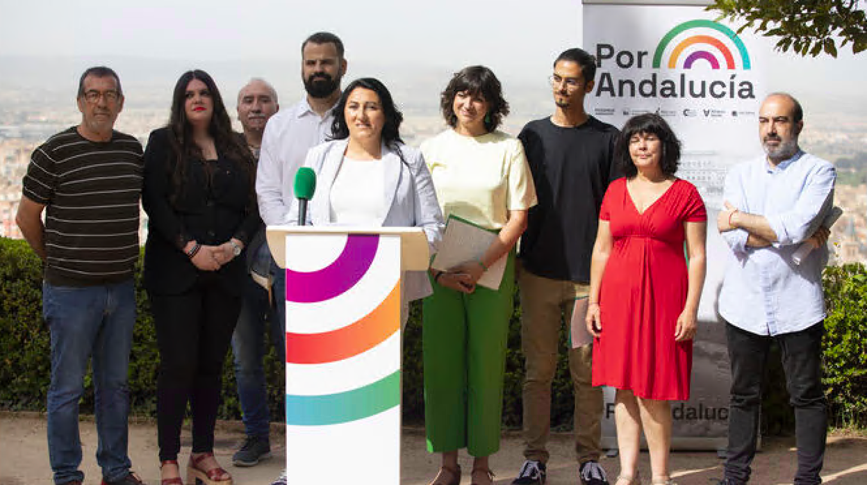 Imagen de la presentación de la lista de Por Andañucía por Granada