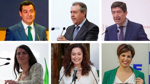 ¿Dónde estaban hace cuatro años los candidatos a la Presidencia de la Junta de Andalucía?