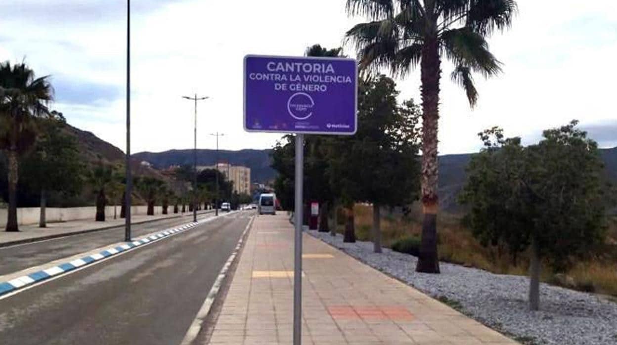 Un grupo de militantes de Vox arrancaron la señal, según afirma el Ayuntamiento de Cantoria.