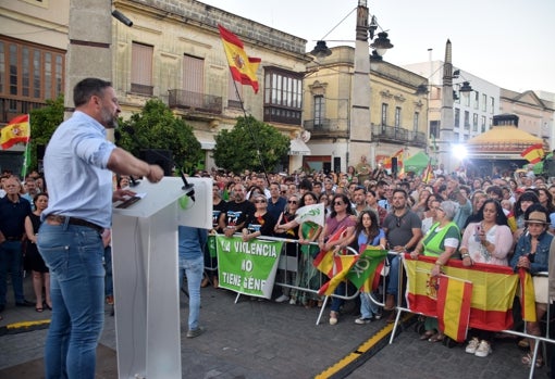 Abascal, en un momento de su intervención, ante los asistentes