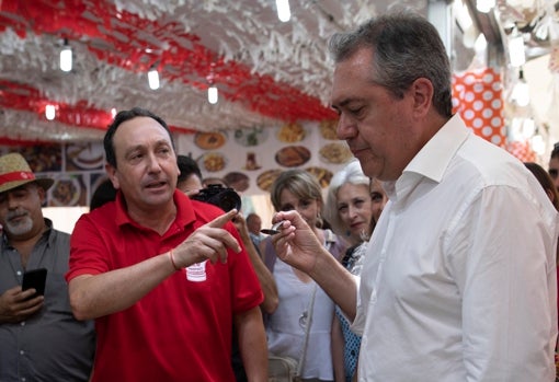 Juan Espadas este pasado martes en el Corpus de Granada