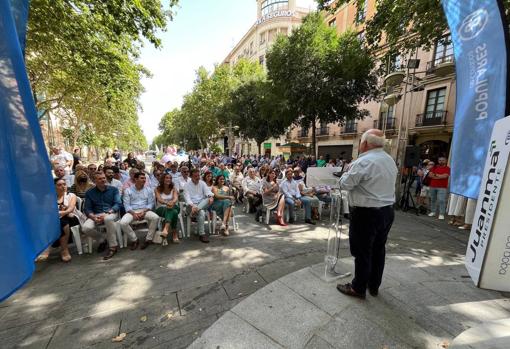 Aguirre, durante su intervención en el Bulevar