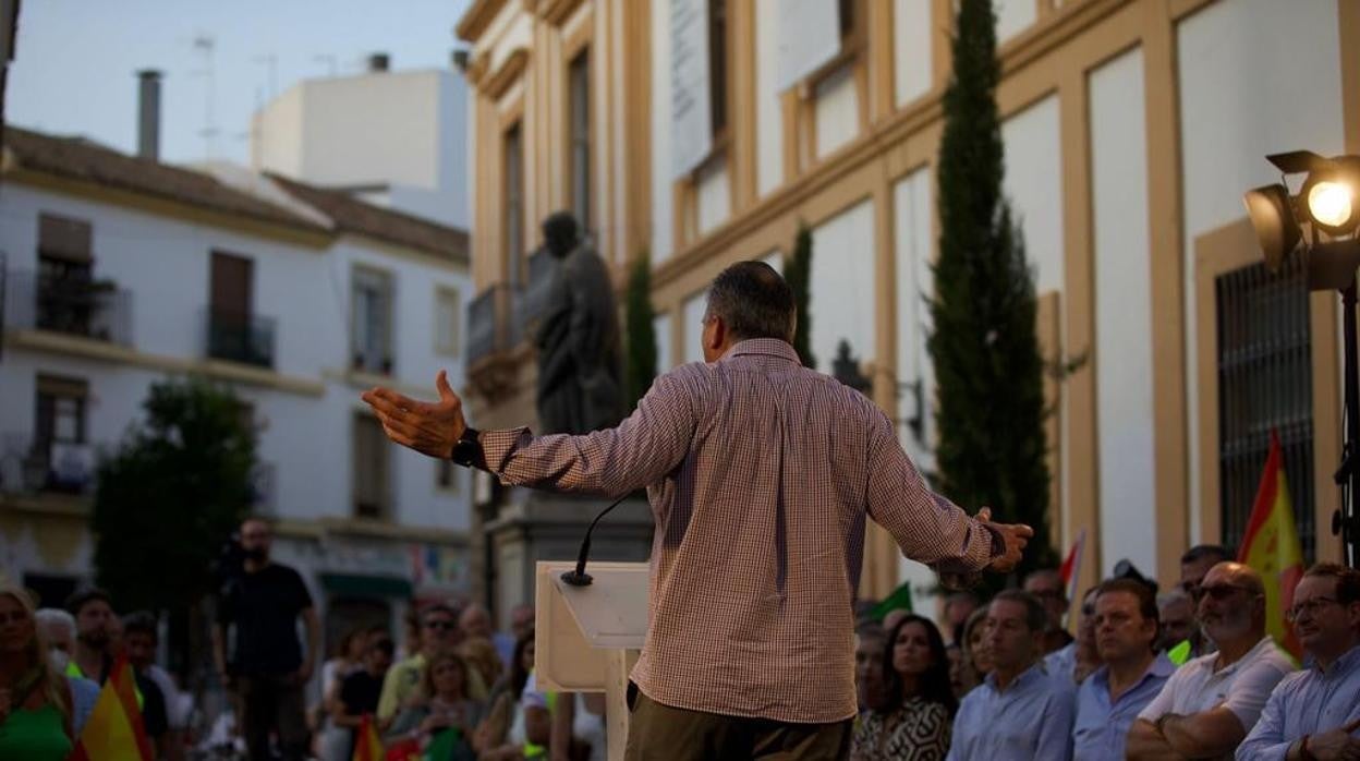 Ortega Smith en La Trinidad, este jueves