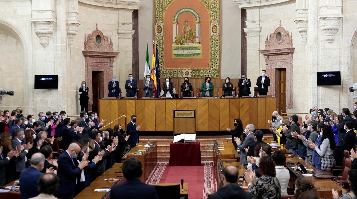Imagen de un pleno del Parlamento en esta XI Legislatura que acaba de finalizar