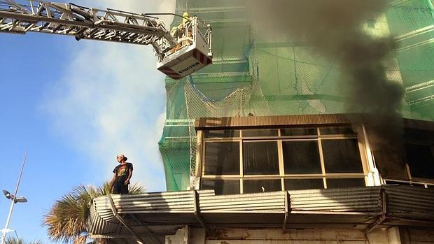 Imagen del hotel el pasado 4 de octubre, día del incendio