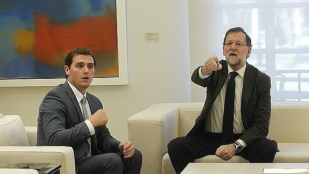 Rajoy y Rivera, el viernes durante el encuentro que mantuvieron en La Moncloa