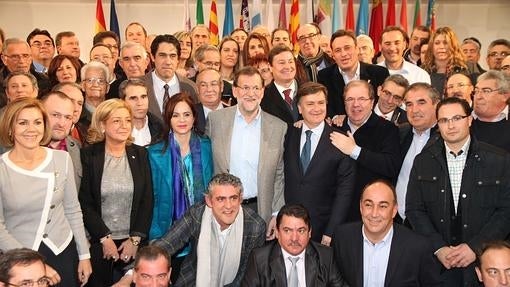 Acto de Rajoy en La Granja (Segovia) en 2014, de reafirmación del compromiso con la Constitución