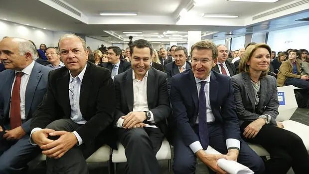 Dirigentes del PP en la última junta directiva del partido, celebrada en abril de 2015