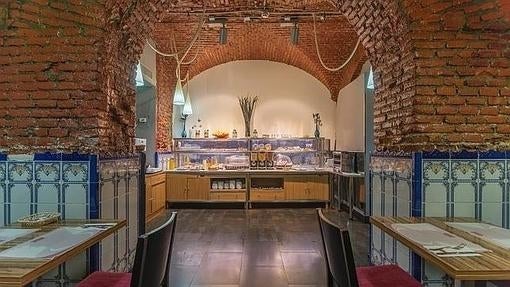 El interior del comedor del hotel