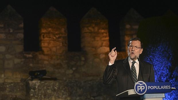 Rajoy, durante un acto en Cordoba