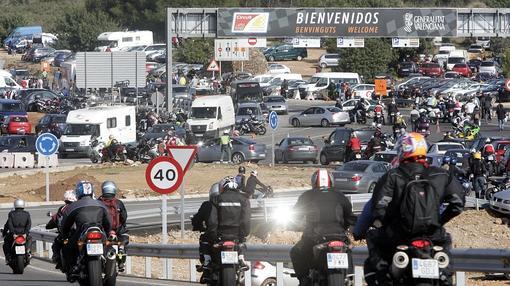 Imagen de archivo de los accesos al circuito de Cheste