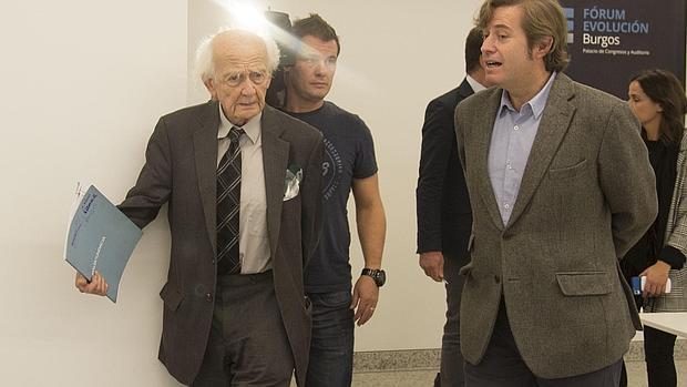 Zygmunt Bauman y Javier Gomá, durante el acto