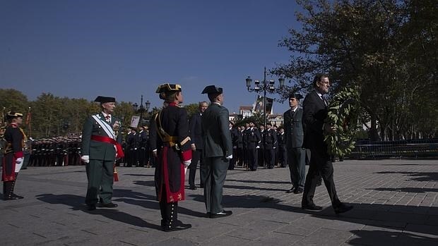 Rajoy, en el homenaje a la bandera