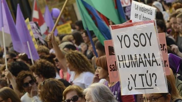 Marcha en contra de la violencia machista