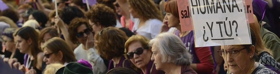 Marcha en contra de la violencia machista