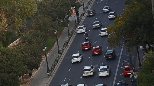 Imagen tomada este viernes en el centro de Valencia