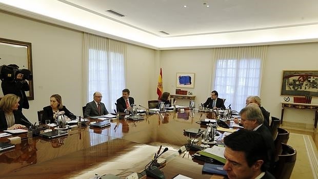 Imagen del Consejo de Ministros extraordinario de la pasada semana para abordar el desafío catalán