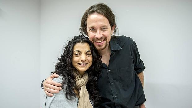 María José Jiménez junto a Pablo Iglesias