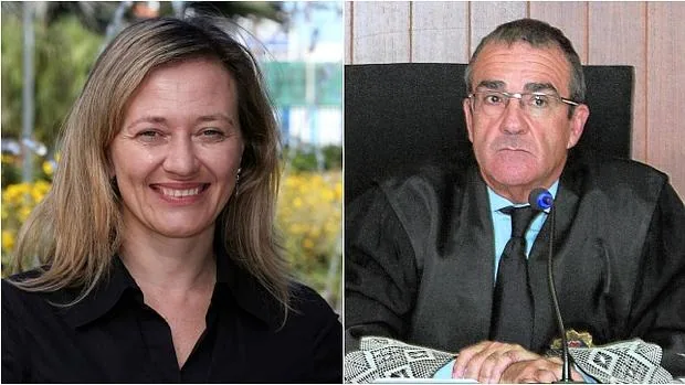 La juez Rosell (izq.) y el juez Yllanes