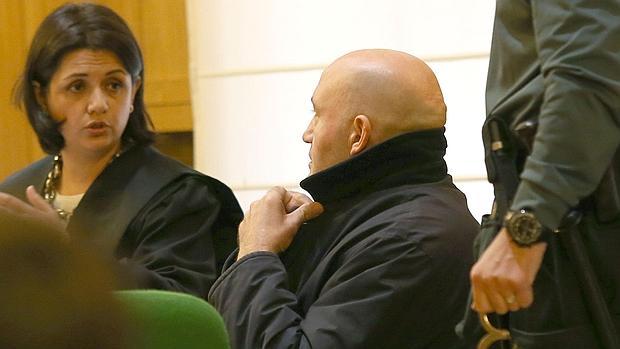 El acusado durante el juicio por el «Crimen del Ferretero»