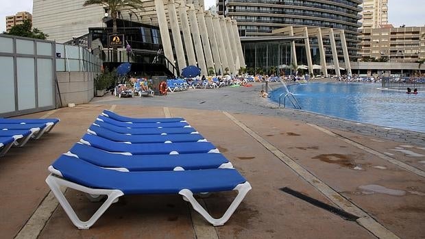 Imagen de un hotel de Benidorm el pasado mes de octubre