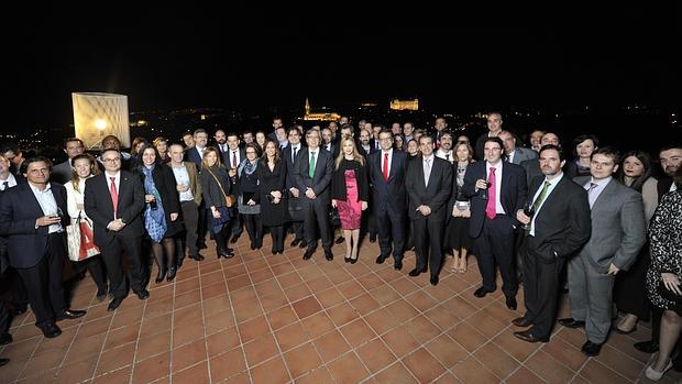 Participantes en la IV Noche de las Telecomunicaciones en el Parador de Toledo