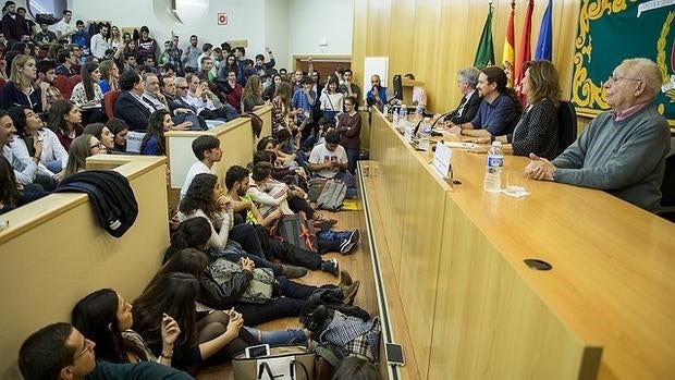 Conferencia de Pablo Iglesias en la UAM