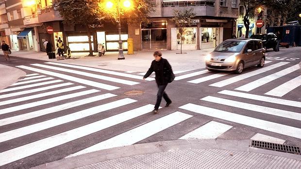 Imagen tomada este lunes en el cruce de las calles Pizarro y Cirilo Amorós en Valencia