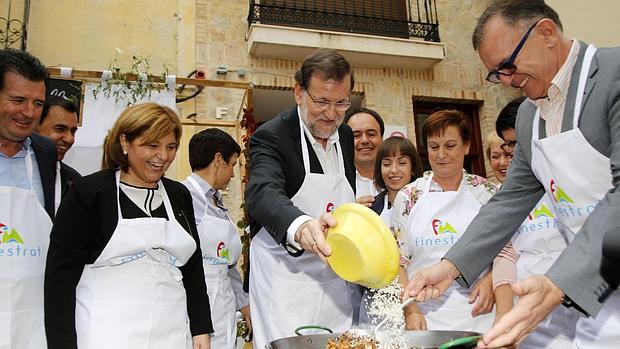 Imagen de Rajoy en su última visita a la provincia de Alicante