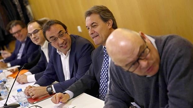 Artur Mas, reunido ayer con la Ejecutiva de CDC en arcelona