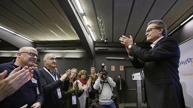 El presidente de la Generalitat en funciones y líder de CDC, Artur Mas