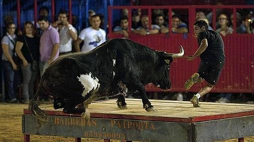 Imagen de archivo de un festejo protagonizado por el fallecido «Ratón»