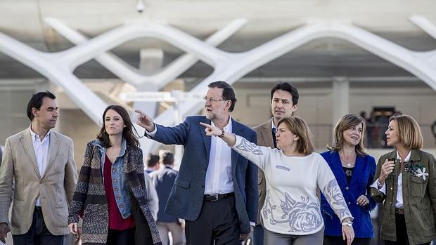 Imagen de Rajoy en su visita a Valencia del pasado sábado