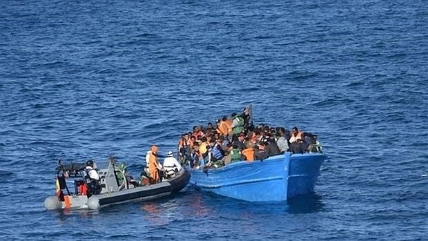 Militares españoles rescatan en el Mediterráneo a 286 inmigrantes frente a la costa libia