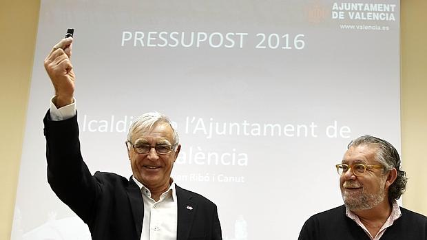 Imagen de Ribó en la presentación de los prespuestos municipales