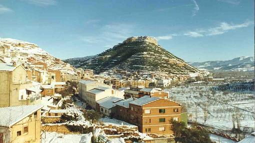 Imagen invernal del Rincón Ademuz