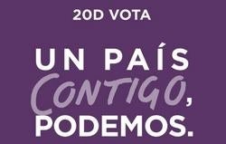 Iglesias pega junto a su padre el primer cartel electoral